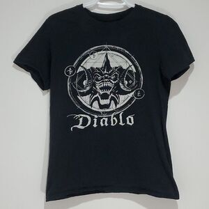 Blizzard entertainment small black Diablo short sleeve shirt